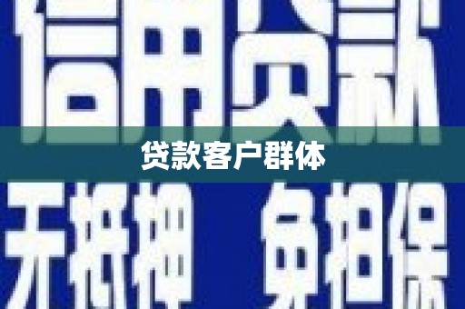 萨尔图贷款客户群体
